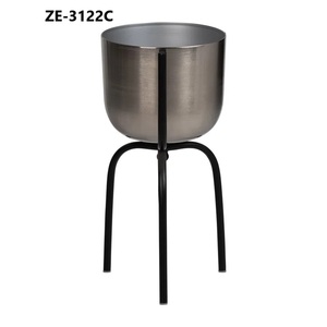 Premium Handmade Iron Flower Vase Modern Luxury Decorative Centerpiece for Home <b>Office</b> Hotel Lobby Restaurant Reception <b>Desk</b> - Product Image 2