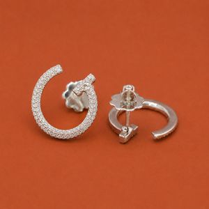 Pendientes de Aro con Diamantes, Plata de Ley 925, Aros Dobles en Forma de Lágrima para Mujer - Product Image 2