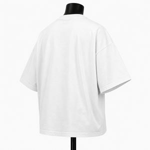เสื้อยืดโอเวอร์ไซส์แบบเรียบง่ายสำหรับทุกเพศ ขายส่ง ผ้าคอตตอนหนา 220 กรัม เป็นมิตรกับสิ่งแวดล้อม สไตล์สตรีทแวร์ - Product Image 3