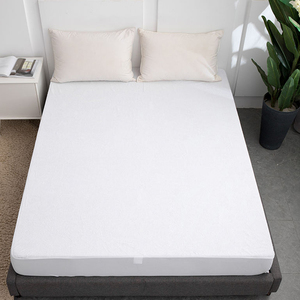 Durable Terry Mattress Protector (<b>Bed</b> Mat) Knitted Waterproof Back Coating Breathable Surface Eco-Friendly Luxury Design Smooth - Product Image 1