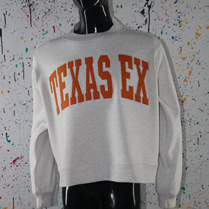 Sudadera TEXAS EX WHITE con Cuello Alto, 100% NARANJA, Apliques Bordados, Cuello Ancho, URBAN PRODUCTIONS - Product Image 1