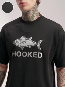 New Print Men's Black T-Shirt Short Sleeve O-Neck Casual Jersey Regular Fit Screen Printing <b>Animal</b> <b>Pattern</b> - Product Image 4