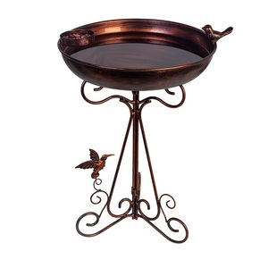 Recién Llegado: Baño para Pájaros de Metal de Alta Calidad para Exteriores, Baño para Pájaros Independiente para Jardín, Decoración de Hierro para Exteriores - Product Image 1