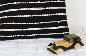 Hand Tufted Texture Boho Black and Ivory <b>Cushion</b> <b>Cover</b> Handmade Decorative Pillow Case for Sofa Bedroom Living Room Home Decor - Product Image 5