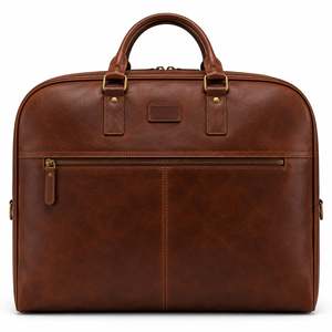 Professional Genuine Leather Heavy Duty Casual Suit Carrier Business Garment Sleeve Suit Cover <b>Weekend</b> Duffel Bag Zipper - Product Image 2