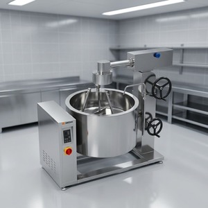 Olla de vapor rotativa con inducción Amicook 380V/440V, modelo resistente al calor, de aluminio, automática, para carnes, uso culinario profesional. - Product Image 3