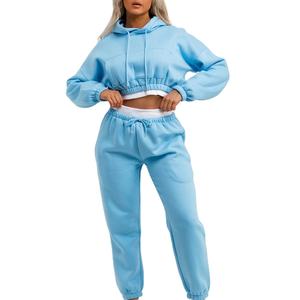 Conjunto Deportivo de Terciopelo de 2 Piezas Personalizado para Mujer, Atuendo Informal de Felpa Suave con Sudadera con Cierre y Pantalones Deportivos - Product Image 1