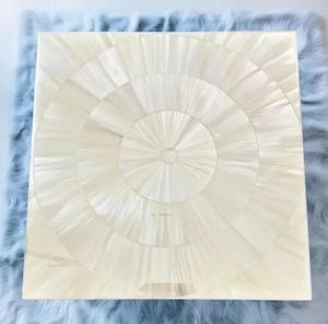 Cubierta de Mesa Cuadrada de Selenita de Lujo, Hecha a Mano, de Cristal Natural, Moderna, Blanca, para Mesa de Centro o Comedor - Product Image 3