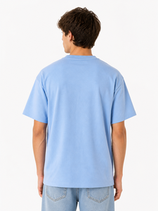 <b>Mens</b> Graphic Printed T Shirt Cotton blend fabric Blue Tee Casual Crew Neck Short Sleeve Stylish Streetwear Soft Breathable - Product Image 2