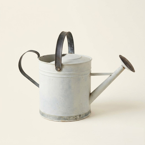 Vintage-Style Galvanized Iron Watering Can Powder Coated Decorative Gardening Tool With Ergonomic Handle For Home <b>Garden</b> Waterer - Product Image 3