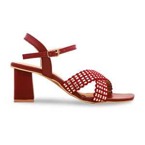 Sandalia Formal Tacón Granate FR5220 - Product Image 2