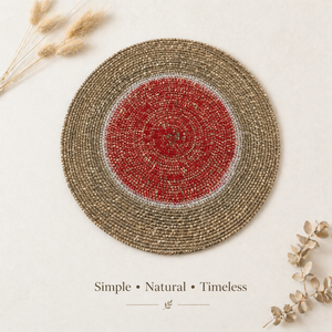Rustic Seagrass <b>Table</b> <b>Mat</b> | Eco Friendly Dining Placemat Natural Fiber Kitchen <b>Table</b> Decor Handmade Durable Home Restaurant Use - Product Image 6