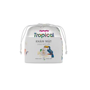 Mamamy Tropical OEM/ODM 100% Natural Non-Woven Fabric High Quality Ultra-Soft Compressed Disposable Rectangular Face Towel - Product Image 2
