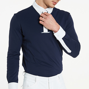 Chemises d'équitation pour femmes de haute qualité OEM, manches longues, sous-vêtement d'équitation en polyester et coton, personnalisables - Product Image 6