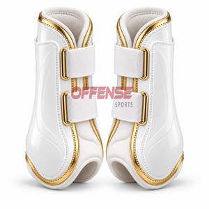 Bottes de brossage pour chevaux confortables, conçues avec des matériaux flexibles, des sangles fiables et un rembourrage de soutien pour un usage régulier. - Product Image 4