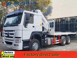 شاحنة حاملة حاويات 6*4 من HOWO بتخفيضات كبيرة مع رافعة حفارة آلات بناء مع رافعة مفصلية - Product Image 2