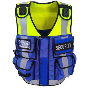 Chaleco de Trabajo Reflectante de Alta Visibilidad para Hombres y Mujeres, Chaleco de Construcción de Alta Visibilidad, Uniforme de Guardia, 100% Poliéster Malla - Product Image 1
