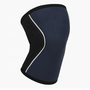 Neoprene Heavy Duty Flexible Non-Slip Unisex <b>Knee</b> Sleeves Weight Lifting <b>Compression</b> <b>Support</b> Black 7Mm 5Mm Custom Sizes Pull - Product Image 2