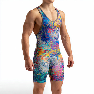 Camisetas de Lucha Libre Sublimadas con Diseño Personalizado para Gimnasio de Powerlifting, Ropa de Entrenamiento para Hombre, Top de Lucha Libre Sublimado para Hombre - Product Image 3