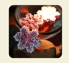 ชุดเทียนลอยน้ำลายเกล็ดหิมะ สีแดงขาว พาราฟิน ไร้เปลวไฟ ไร้หยดน้ำ สำหรับตกแต่งบ้านในร่มช่วงคริสต์มาส - Product Image 3
