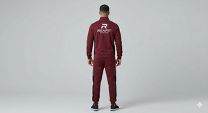 Ensemble de survêtement pour homme Rexfit Sports, sweat-shirt et pantalon de survêtement en coton lourd, vêtements décontractés personnalisés, service OEM ODM en gros, survêtement pour homme - Product Image 5