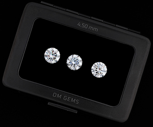 1.0 CT 4.5 MM Claridad VVS, Color E-F, Diamante Cultivado en Laboratorio, Corte Brillante Redondo, Diamante Suelto de Laboratorio para Joyería (3 PIEZAS) - Product Image 5