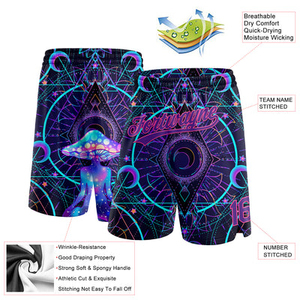 Shorts de basket-ball tendance en maille pour l'entraînement et le fitness, avec logo personnalisé par sublimation, vente en gros, prix OEM - Product Image 5