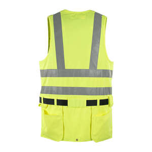 High-Visibility Cotton <b>Construction</b> <b>Work</b> Vest Wholesale Summer Men's Women's Reflective Safety Vest Silver Reflective Tape Heat - Product Image 2