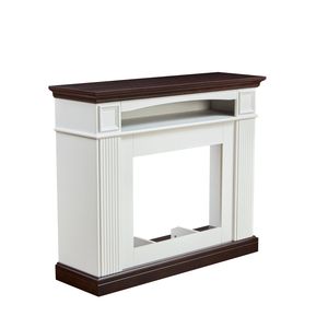 Farmhouse Style Fireplace <b>TV</b> Stand for Living Room Bedroom for Storing CDs <b>Remotes</b> Gaming Devices - Product Image 3