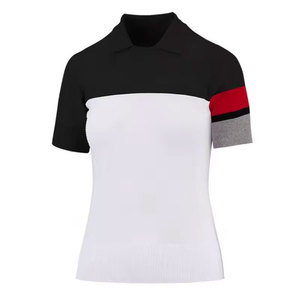 Camiseta Deportiva Casual Transpirable para Mujer, Modelo 2026, Polo de Golf de Manga Corta, Corte Entallado, con Cuello y Bloques de Color - Product Image 2