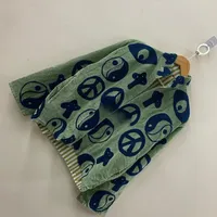 Blouson Bomber Unisexe en Velours Vert Sauge Imprimé, Motifs Croix Abstraits Faits Main, Coton Lourd, Manteau d'Hiver, Collection 2026, Meilleure Vente