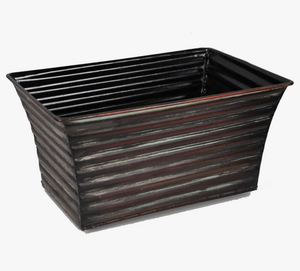 Maceta de Metal galvanizado más bonita para uso en interiores Maceta de cubo galvanizado de forma cuadrada Hotel hogar y jardín - Product Image 3