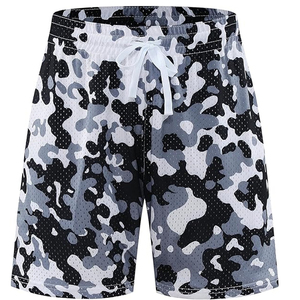 Men's Camouflage <b>Mesh</b> Shorts Quick Dry Drawstring Waist Casual Sport Short <b>Pants</b> - Product Image 4