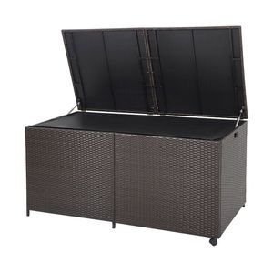 Outdoor-Aufbewahrungsbox 175 Gallonen Faltbare Rattan-Kunststoffbox mit Universalrädern Reißverschluss-Einsatz für Camping Küche Reisen Kleidung - Product Image 1