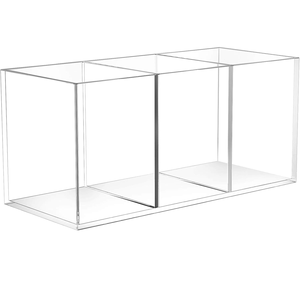 Clear Acrylic Pen <b>Holder</b> Desktop <b>Makeup</b> Brush <b>Holder</b> Square <b>Makeup</b> Cup Stationery Pen <b>Holder</b> At Lowest Price - Product Image 6
