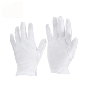 Nouveauté 2026 : Gants blancs 100 % coton personnalisables en gros avec broderies et logos sur mesure. - Product Image 6