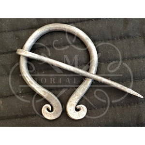 MORTAL SAGA Broche Decorativo Vintage Multifuncional de Acero al Carbono de Damasco Medieval Forjado a Mano con Borde Liso 1 - Product Image 6