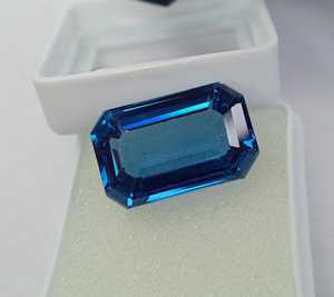 Piedra Preciosa Natural de Aguamarina Azul, Corte Octogonal, Certificada por Terceros, Grado Excelente, Rara, para Joyería, Premium - Product Image 3