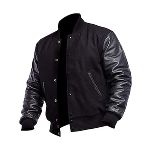 Chaqueta Varsity Unisex de Invierno de Diseño Superior, Ropa Deportiva Estilo Béisbol, Logotipo Frontal Personalizado, Ecológica, Corte Ajustado para Hombre - Product Image 6