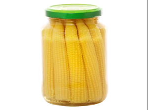 Fresh Baby Corn <b>Pickles</b> in Glass <b>Jar</b> – Export Quality Young Corn Vegetables - Product Image 2
