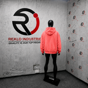 Sudadera con capucha roja coral vintage desgastada con cremallera, gráfico bordado 'Feel Lost But Im Back', estilo oversize, lavada, streetwear, para otoño - Product Image 4