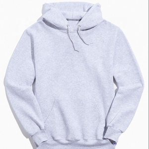 Sweat à capuche personnalisable pour homme de haute qualité, respirant, en polaire tricotée blanche, motif uni, hiver, OEM, anti-plis - Product Image 1