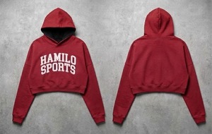 Veste matelassée rouge unisexe avec capuche, manches longues, pour l'hiver, taille adulte, HS-101 HAMILO SPORTS, délai de livraison d'échantillon de 7 jours, service OEM - Product Image 6