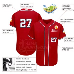 Camisetas de Béisbol de Color Sólido Hechas con Tela de Malla 100% Poliéster con Nombre y Número Personalizados, Ropa Deportiva Personalizada - Product Image 5