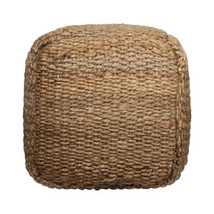 Pouf carré Boho tissé à la main de 18 pouces pouf pouf d'appoint avec style unique - Product Image 5
