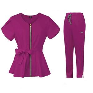 Uniformes de Enfermera Elegantes OEM al por Mayor, Conjuntos de Uniformes Médicos Tipo Jogger Tejidos para Mujer - Product Image 5
