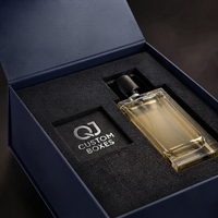 Boîte cadeau de parfum de luxe personnalisée, écologique et réutilisable, avec insert en mousse EVA, fermeture magnétique, papier rigide, ensemble de 3 flacons de parfum