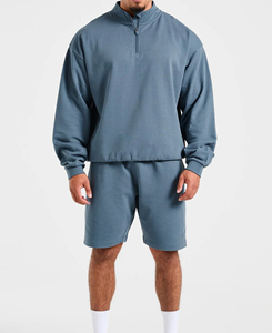 Custom Made Men's Solid Color Cotton Bermuda <b>Shorts</b> with Elastic Waist Casual Style Mid Rise Knitted Fabric Breathable Design - Product Image 1