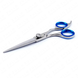 Ciseaux de coiffure professionnels avec logo personnalisé, revêtement en titane, acier inoxydable, ciseaux de barbier avec étui en PU - Product Image 2