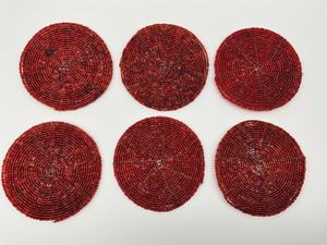 Luxury Beaded Embroidered Coaster Handcrafted <b>Table</b> <b>Protection</b> Mat - Product Image 4